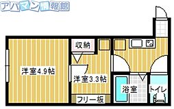 シオンヒルズ 2Kの間取図画像