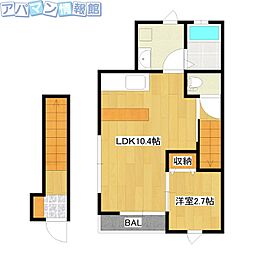 グランドコンフォート1 1LDKの間取図画像