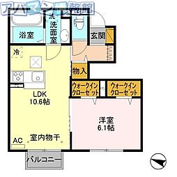 T&T 1LDKの間取図画像