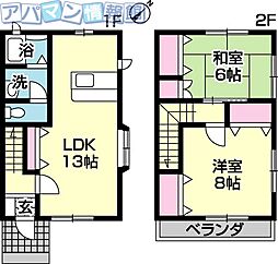 カトレア 2LDKの間取図画像
