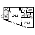 ALPHA南円山3階5.8万円