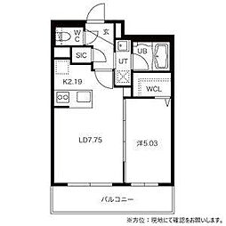 フェーラシュヴァル菊水 2階1LDKの間取り