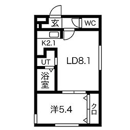 間取図画像 1LDK