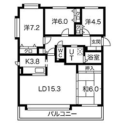 エバ・メゾン本郷通リーヴ・ノール 4LDKの間取図画像
