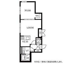 citypremier水車町 1LDKの間取図画像