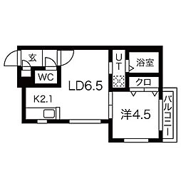 LaAxia5 1LDKの間取図画像