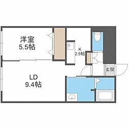 オレオール南平岸 3階/301