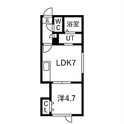 ライズ白石 2階/201
