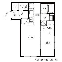 GAREAC32 1LDKの間取図画像