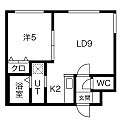 GrandirMARUYAMAWEST3階6.4万円