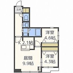 グランドサクセスコトニ2 2LDKの間取図画像