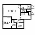 Tierra南平岸1階5.2万円