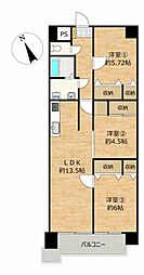 グランドプラザ御油 3LDKの間取図画像