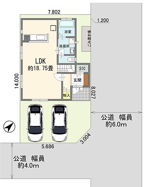 間取りを拡大表示