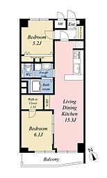 間取図画像 2LDK