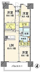 ガーデンゲート千葉ニュータウン中央EAST 3LDKの間取図画像