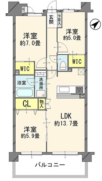 間取りを拡大表示