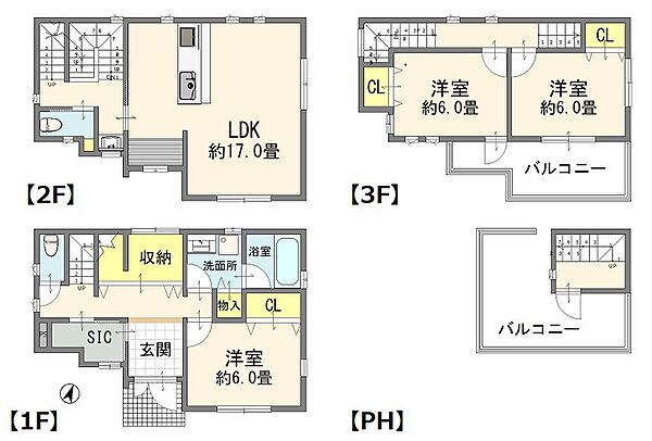 間取りを拡大表示