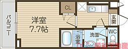 仮称)東一津屋アパート 1Kの間取図画像