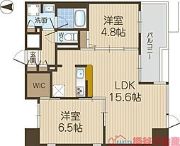 URBANEX高槻芥川 2LDKの間取図画像