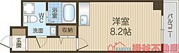 プラスコート西豊川 ワンルームの間取図画像