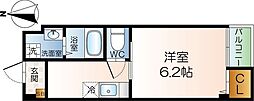 ローズミード総持寺 1Kの間取図画像