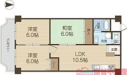 ローレルハイツ茨木総持寺第2号棟 3LDKの間取図画像