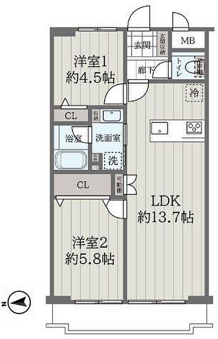 お部屋の隅まで家具を有効配置!
