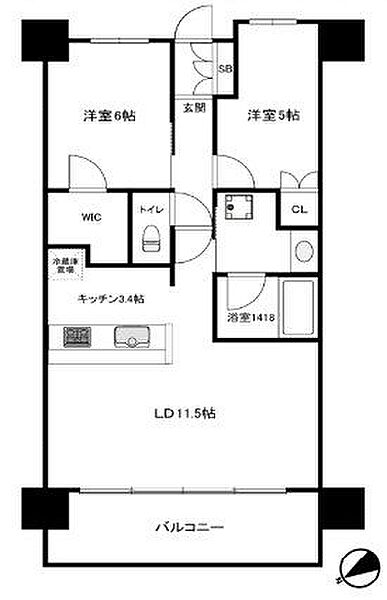 デッドスペースがなく部屋の隅まで有効活用！