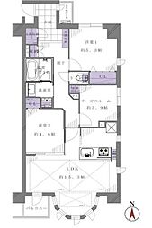ライオンズアーバンシティ木場 2SLDKの間取図画像