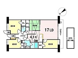 フローレンス吉島東グランドアーク 4LDKの間取図画像