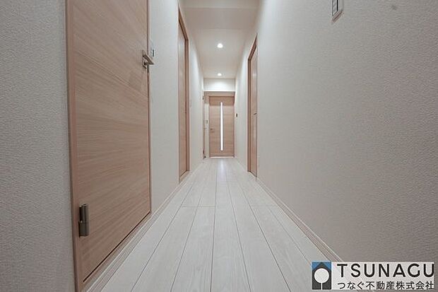 廊下は省スペース化してお部屋を広くお使いいただけるようになっています。