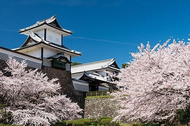 金沢城公園　大手門口 900m