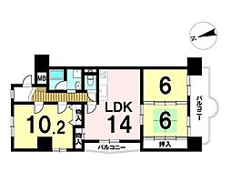 間取図画像 3LDK