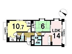 間取図画像 2LDK