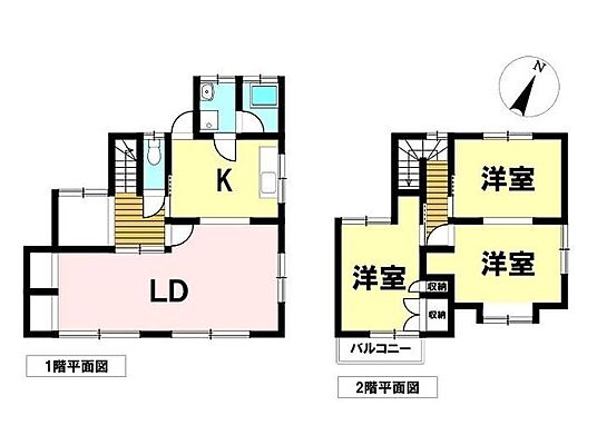 間取り 桑名市長島町押付 中古一戸建て