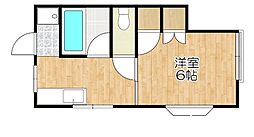 スプリングハイツ 1Kの間取図画像