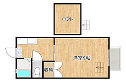 エクセルA 1SKの間取図画像