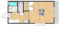ホワイトハウス 1Kの間取図画像