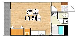 クレインポート ワンルームの間取図画像