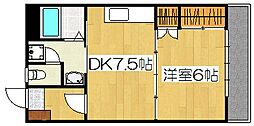 クレインポート 1DKの間取図画像