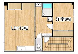 ブルーバード 1LDKの間取図画像