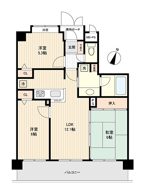 間取りを拡大表示