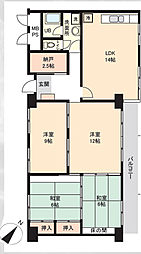 天神スカイマンション 4LDKの間取図画像