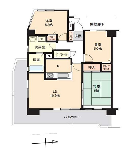間取り：307000084985