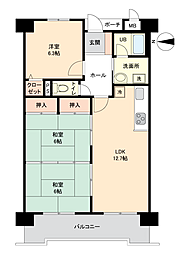 ディアヒルズ風師 3LDKの間取図画像