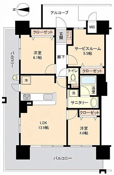 間取り：333000058077