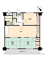 グランロジェ小倉南 3LDKの間取図画像