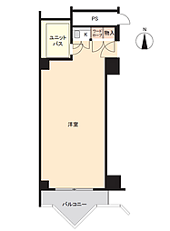栄マンションS棟 ワンルームの間取図画像