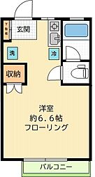 代田ハイツ 1Kの間取図画像